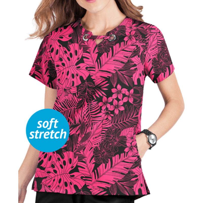 Blouse_Médical_Tunique_imprimée_Floral_VETPROMTI0020